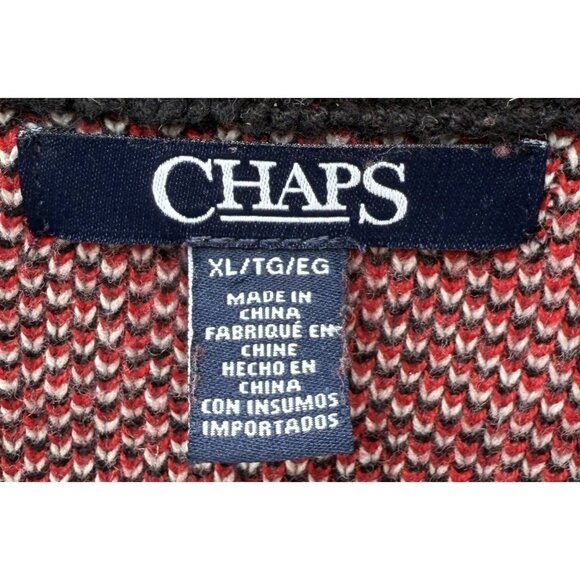 Chaps Womens Plaid Sleeveless Vest XL Red/Black Full Zip Design Fall Winter - Picture 5 of 6